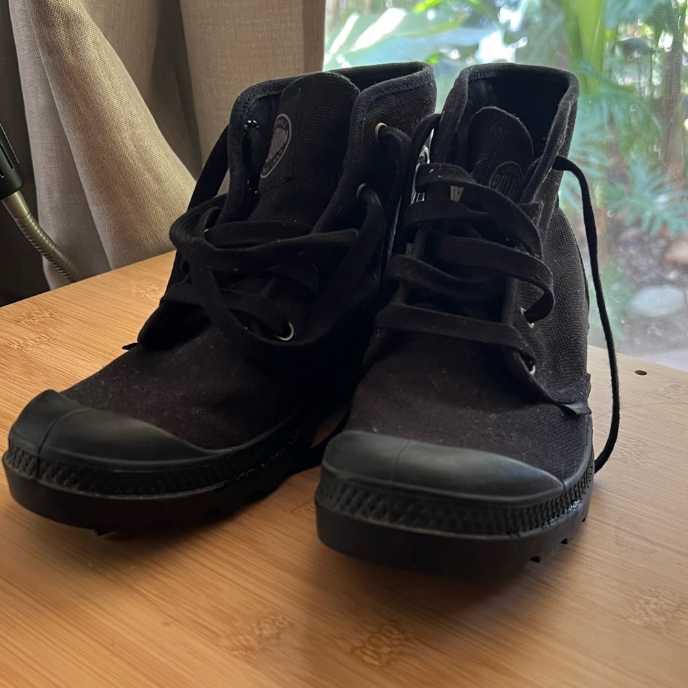 PALLADIUM Canvas boots - Black size 6